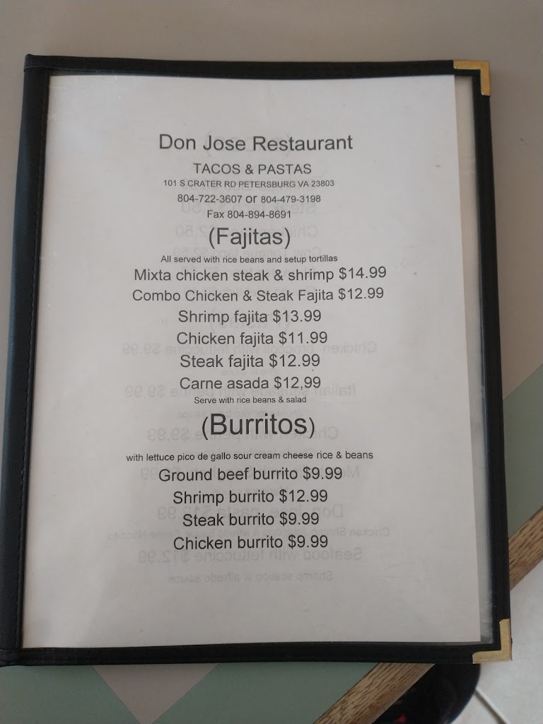 Don Jose Restaurant Tacos & Pastas 23803