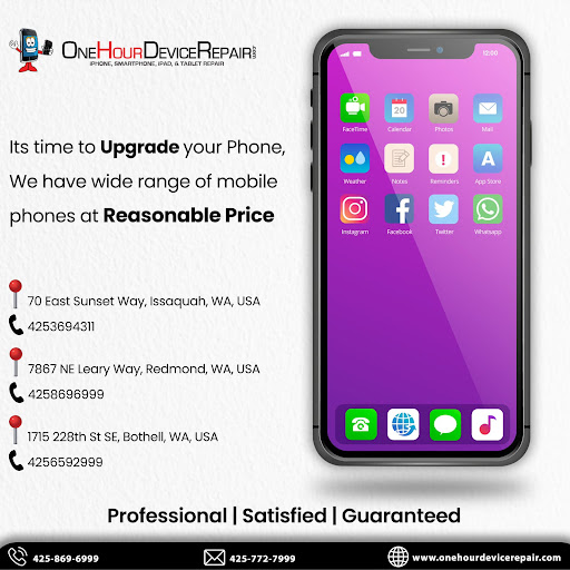 Mobile Phone Repair Shop «One Hour Device Repair Inc.», reviews and photos, 7867 Leary Way NE, Redmond, WA 98052, USA