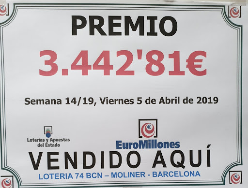 Administració de Loteria n. 74 en Barcelona
