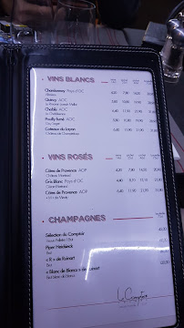 Le Comptoir Lounge à Magny-le-Hongre menu