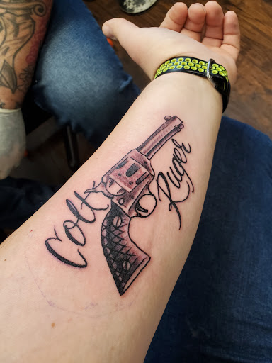 Explore ocean wave tattoo ideas, creative tattoo ideas in Altoona, available at Railroad City Tattoo