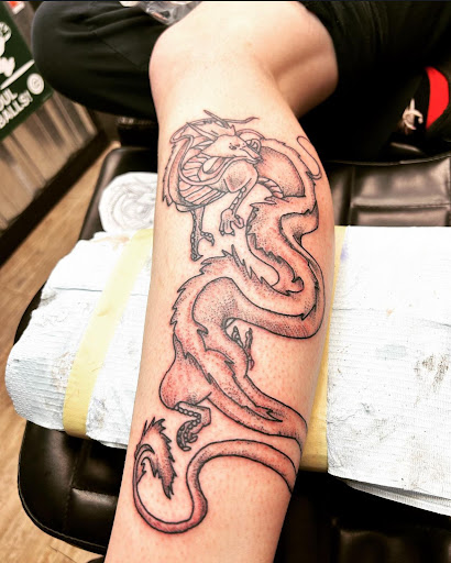 Explore seraphim tattoo ideas, creative tattoo ideas in Crown Point, available at Tainted Skin & Who Dun It Piercing Salon