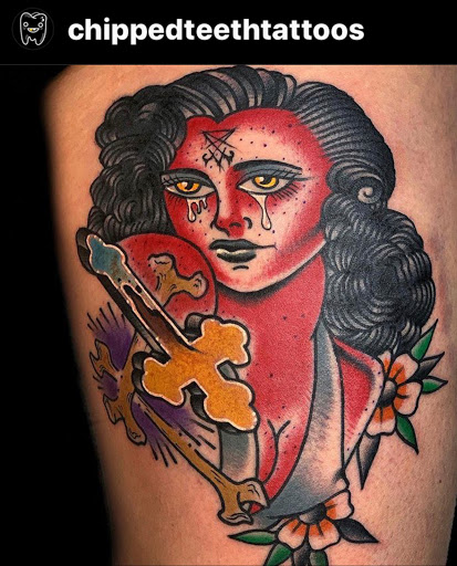 Explore quarter sleeve tattoo ideas women, creative tattoo ideas in Dallas, available at Lucky Draw Tattoo II