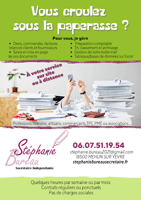 Stéphanie Bureau Secrétaire indépendante Mehun sur Yèvre à Mehun-sur-Yèvre