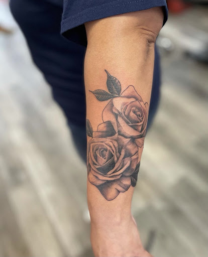 Explore gravestone tattoo ideas, creative tattoo ideas in Jersey City, available at 7 Souls Tattoo & Body Piercing