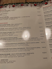 Dussourd à Colmar menu