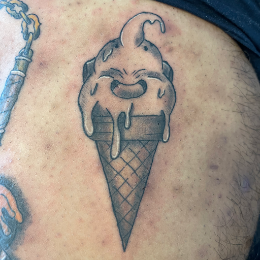 Explore cat outline tattoo ideas, creative tattoo ideas in Palm Harbor, available at Angry Owl Tattoo and Piercing