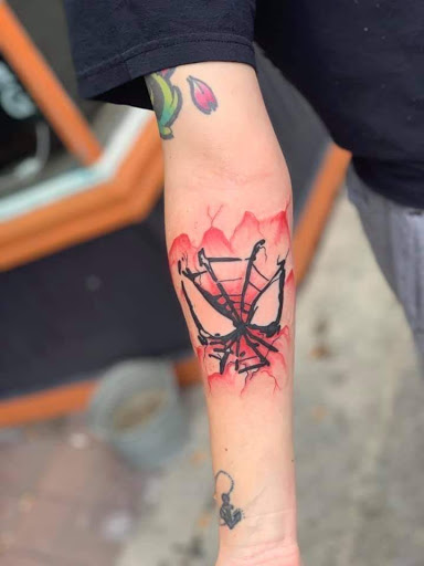 Explore left hand tattoo ideas, creative tattoo ideas in Sunbury, available at Knuckles & Needles Tattoo Parlor