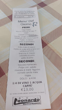 Restaurant Trattoria Pipino à Marinella di Sarzana - menu / carte