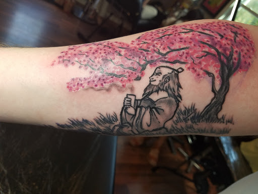 Explore bluebonnet tattoo ideas, creative tattoo ideas in Groton, available at Flats Tattooing Inc