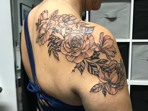 Explore small tattoo ideas on shoulder, creative tattoo ideas in Wake Forest, available at Revelation Ink Tattoo and Piercing
