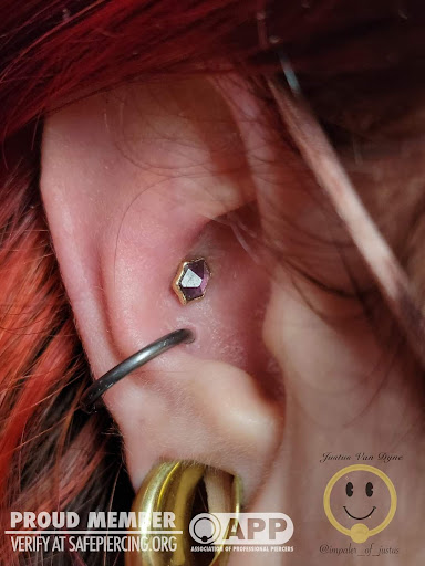 Explore moon tattoo ideas for men, creative tattoo ideas in Sumner, available at BLISS Body Piercing and Fine Jewelry