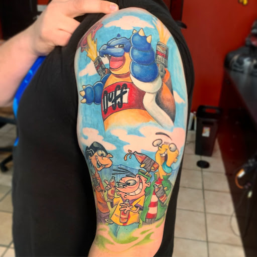 Explore awesome half sleeve tattoo ideas, creative tattoo ideas in Yorktown Heights, available at Hudson Tattoo Cellar