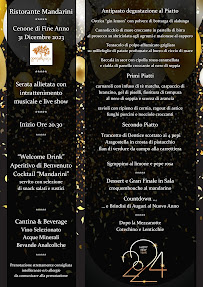 Carte du Mandarini Ristorante - Pizzeria à Palermo