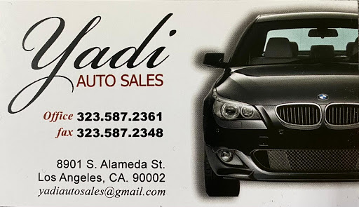 Yadi Auto Sales, 8901 Alameda St, Los Angeles, CA 90002, USA, 