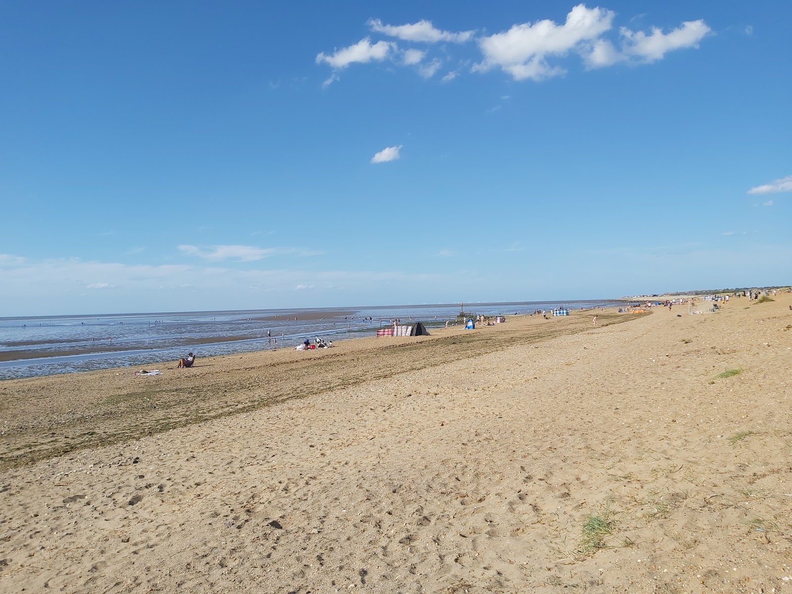Foto di Spiaggia di Heacham South con una superficie del sabbia con ciottolame
