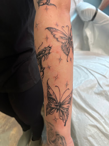 Explore may birthday tattoo ideas, creative tattoo ideas in Adrian, available at Good Life Tattoo Co.