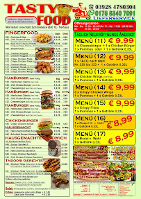 Menu / carte de TastyFood à Schönebeck