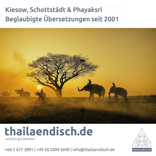 Deutsch / Thailändisches Übersetzungsbüro Kiesow, Schottstädt, Phayaksri