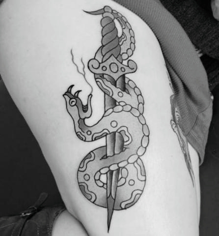 Explore spine tattoo cover up ideas, creative tattoo ideas in Spokane, available at Feel Good Ink