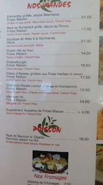 Grillades L'Olivier à Paris - menu / carte