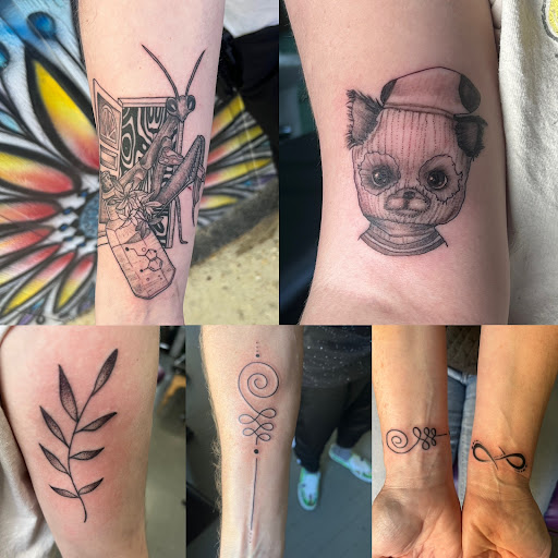 Explore lion tattoo ideas for females, creative tattoo ideas in Buford, available at Wild Tribe Tattoos and Piercings