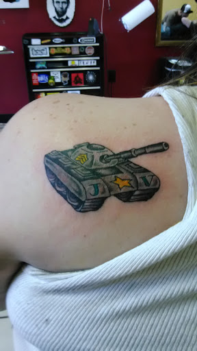 Explore woman sleeve tattoo ideas, creative tattoo ideas in Grand Ledge, available at Van Gogh Tattoos