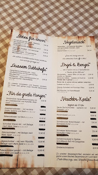 Gaststätte Göckele à Berglen menu