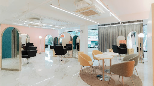 The day's hair salon in South korea, Hongdae, in seoul