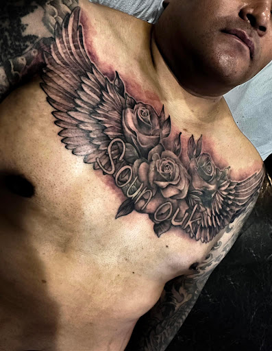 Explore oogie boogie tattoo ideas, creative tattoo ideas in Saint Paul, available at Supreme Art Of War Inc