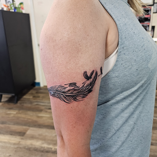 Explore gargoyle tattoo ideas, creative tattoo ideas in Traverse City, available at Pinups & Needles