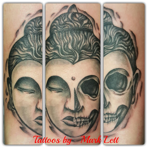 Explore hot air balloon tattoo ideas, creative tattoo ideas in Saint Petersburg, available at Edens Apple Tattoos and Piercings