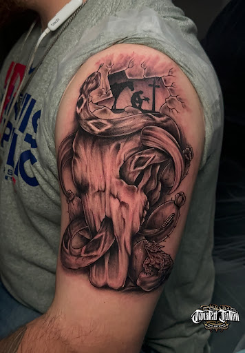 Explore fighting tattoo ideas, creative tattoo ideas in San Antonio, available at Twisted Tattoo