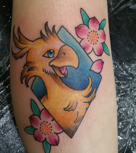 Explore family leg tattoo ideas, creative tattoo ideas in Fort Smith, available at Hanging City Body Modification