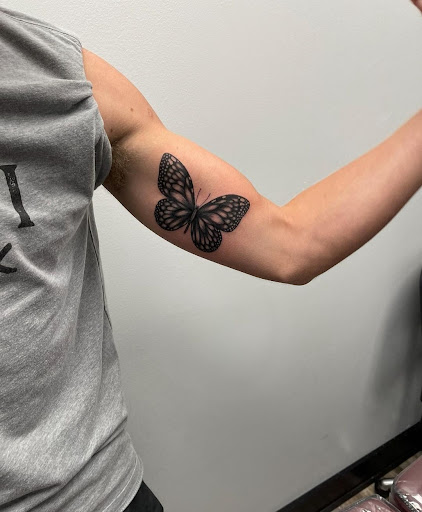 Explore men's family sleeve tattoo ideas, creative tattoo ideas in Abington, available at Ink Boss Tattoo & Piercing Studio