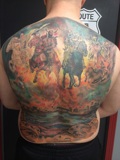 Explore stomach tattoo ideas men, creative tattoo ideas in Myrtle Beach, available at Aces High Tattoo