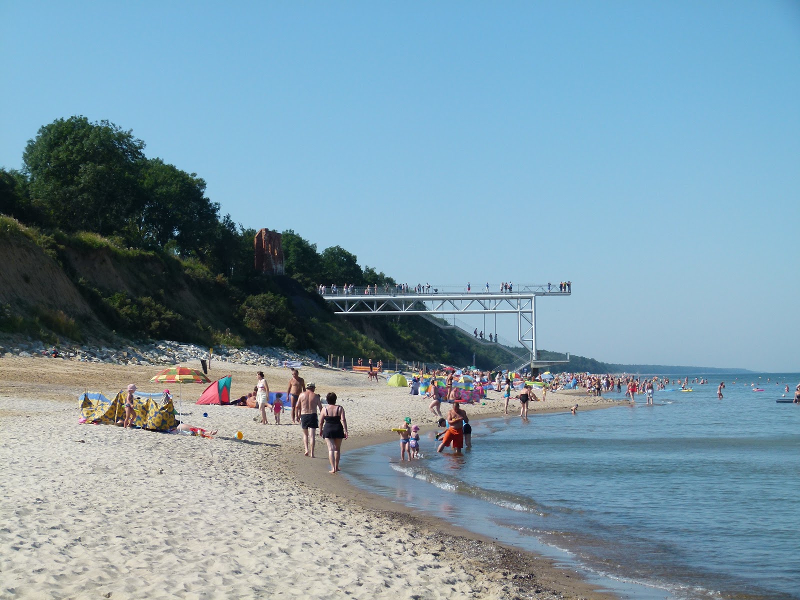 Foto av Plaza Trzesacz med lång rak strand