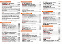 Menu du Burger pizza à Rome