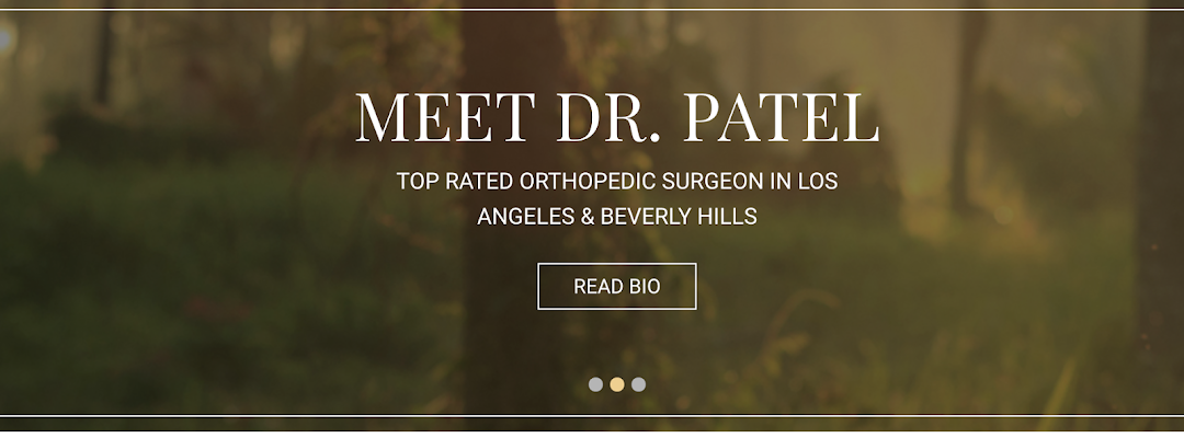Orthopedic Suregon in Los Angeles & Beverly Hills - Dr. Rajan M. Patel
