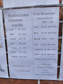 L'APOSTrophe Cuisine et Comptoir | Restaurant Hendaye à Hendaye menu