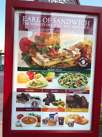 Earl of Sandwich à Paris menu