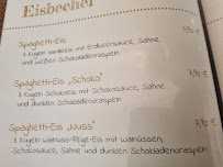 Carte du Bistro Lene à Rerik