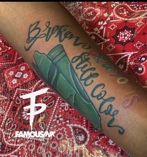 Explore name tattoos ideas for guys, creative tattoo ideas in Hammond, available at Famous Ink, Inc.