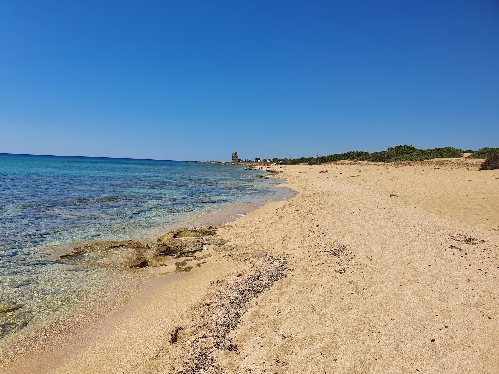 Foto di Spiaggia di Punta Cacata con una superficie del sabbia luminosa