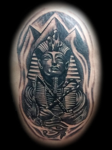 Explore halloween theme tattoo ideas, creative tattoo ideas in Eustis, available at Iron Will Tattoo