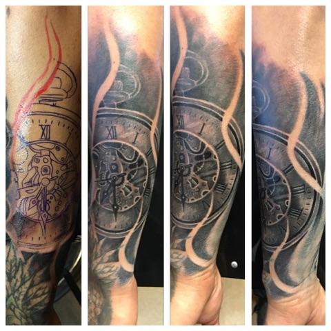 Explore line work tattoo ideas, creative tattoo ideas in Phoenix, available at Grand Avenue Tattoo & Piercings