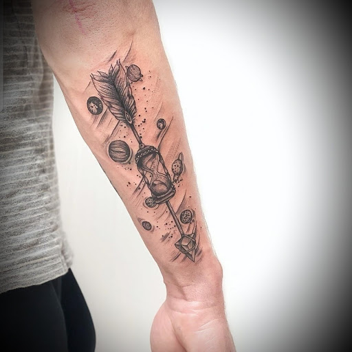 Explore puerto rico map tattoo ideas, creative tattoo ideas in Ambler, available at Tattoo GalaxyAmbler Piercing & Custom Tattoos