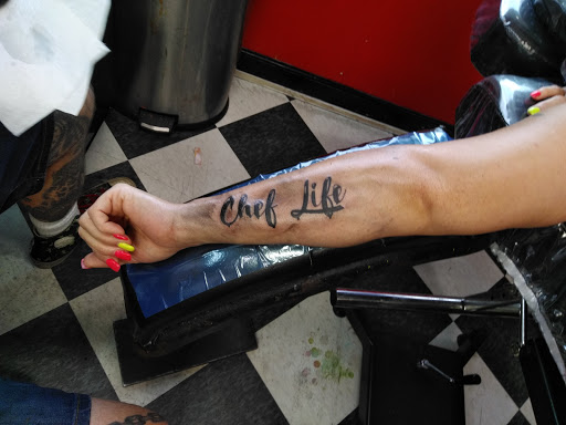 Explore family word tattoo ideas, creative tattoo ideas in Southport, available at Inklanation Custom Tattoos