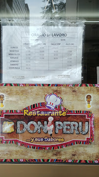 Menu / carte de Don Peru à Sesto San Giovanni
