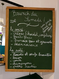 Menu / carte de Café Foch à Grenoble